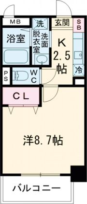 ロイヤルビーズ駅南の間取り画像