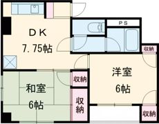 飛鳥ハイツ青梅の間取り画像