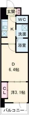 メイクス大阪鶴見の間取り画像