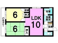 大東マンションの間取り画像