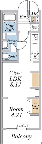 リブリ・西国立の間取り画像