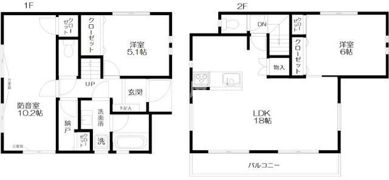 練馬区桜台5丁目戸建の間取り画像