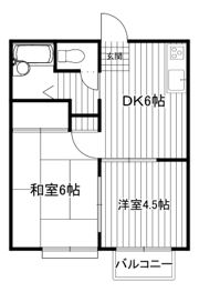 エステートピア三咲の間取り画像