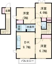 メゾン古閑中の間取り画像