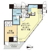 シティタワー四谷の間取り画像