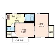 ハイム赤坂 Bの間取り画像