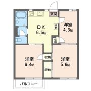 サン ハイツ 長島の間取り画像