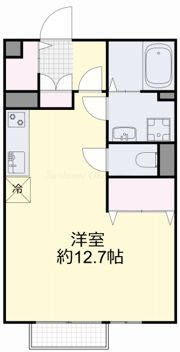 ワンズB棟の間取り画像