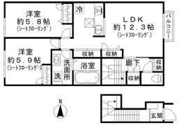 江東区北砂3丁目の間取り画像
