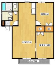 ベルデ高石 Bの間取り画像
