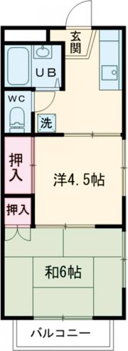 パークハイム成田Bの間取り画像