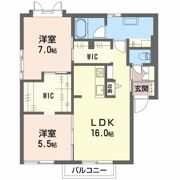 ベルメゾン裾花 MWの間取り画像