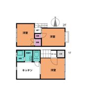 山田ハイツ北側の間取り画像