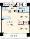 プレリス鶴?緑地グランガーデリアの間取り画像