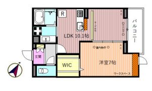 リベリオス相模大野壱番館の間取り画像