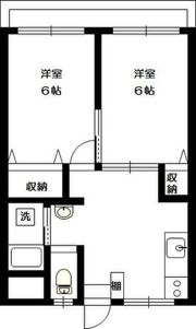 堀江コーポラス1号棟の間取り画像