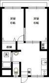 堀江コーポラス1号棟の間取り画像
