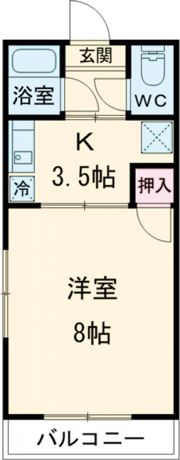 ウェルス稗田Aの間取り画像