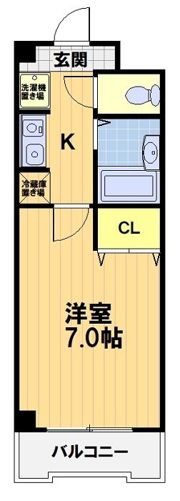 エクシード円町の間取り画像