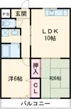 ブリーザ秋月の間取り画像