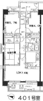 アルカサル川崎の間取り画像