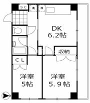 メゾン環七の間取り画像