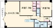 レイ・ブリック若園の間取り画像