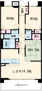リベール明石ラ・メールの間取り画像