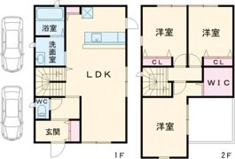 和井取戸建3号地の間取り画像