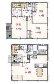 グランソフィア北入曽Ⅰの間取り画像