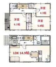 グランソフィア北入曽Ⅰの間取り画像