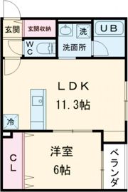 グランメゾン山木戸の間取り画像