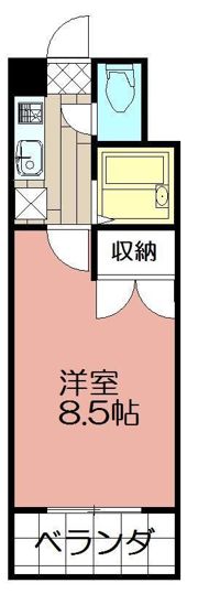 F’s flats古船場の間取り画像