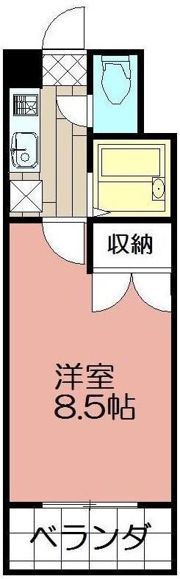 F’s flats古船場の間取り画像