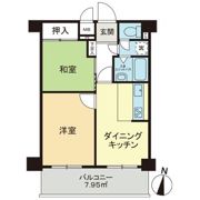 ライオンズマンション東片端の間取り画像