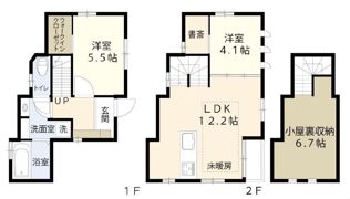 足立区六月2丁目戸建の間取り画像