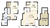 足立区六月2丁目戸建の間取り画像