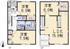 南外山341KODATEXⅡBの間取り画像