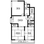 ロイヤルマンション丁田の間取り画像