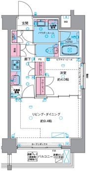 GENOVIA浅草Ⅵskygardenの間取り画像