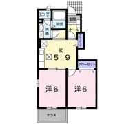 ソレイユN Bの間取り画像