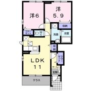 ルラーシュ弐番館の間取り画像