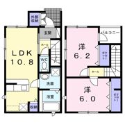 ヴィラハイムミヤバの間取り画像