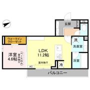 (仮称)D-ROOM福住 B棟の間取り画像