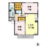アンソレイユ Dの間取り画像