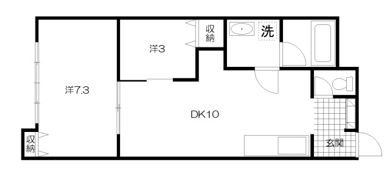 ハイムKの間取り画像
