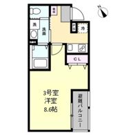ベイルーム相模原清新セレーナの間取り画像