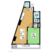 江口マンション四女子の間取り画像