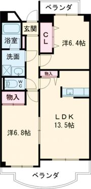 クレールナデシコの間取り画像