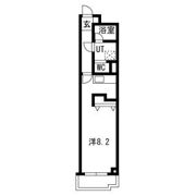 ミレニアム八田の間取り画像